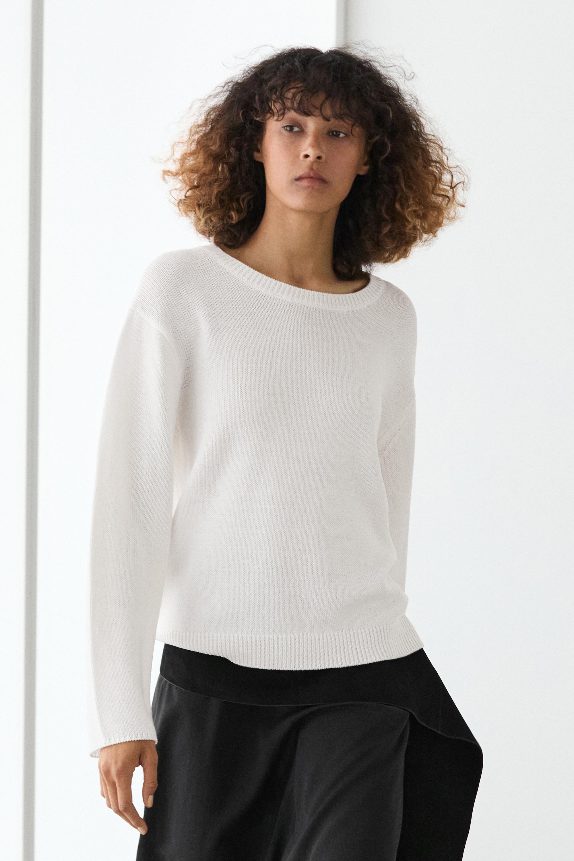 Pull en maille 100 % coton mercerisé